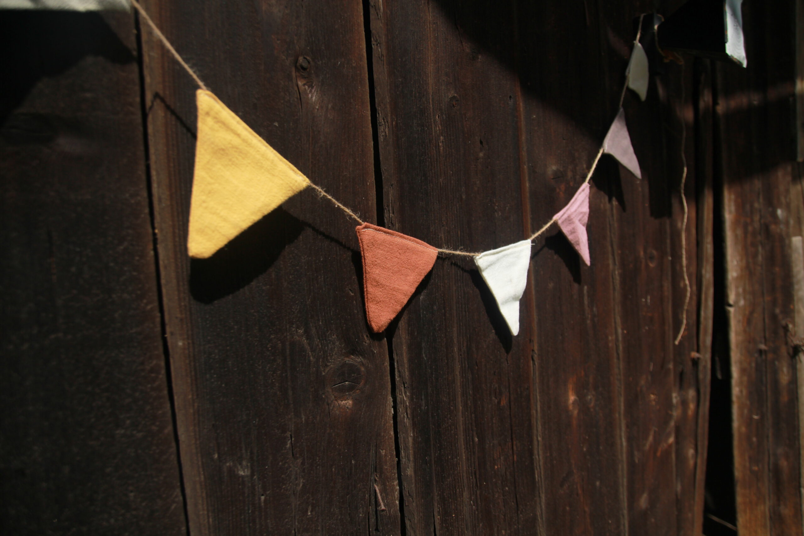 Girlanda różowo-żółta