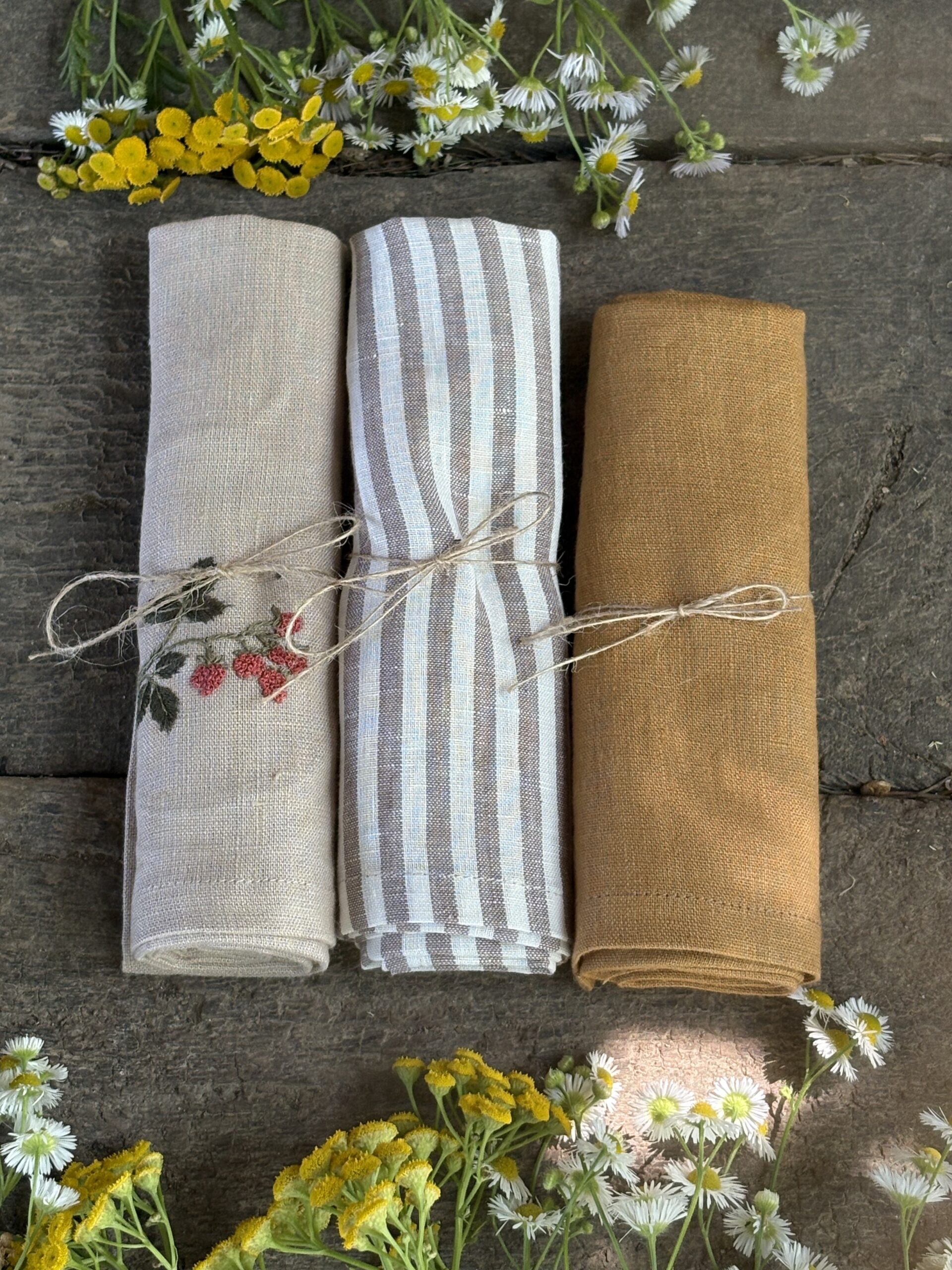 Ściereczki z haftem - lato