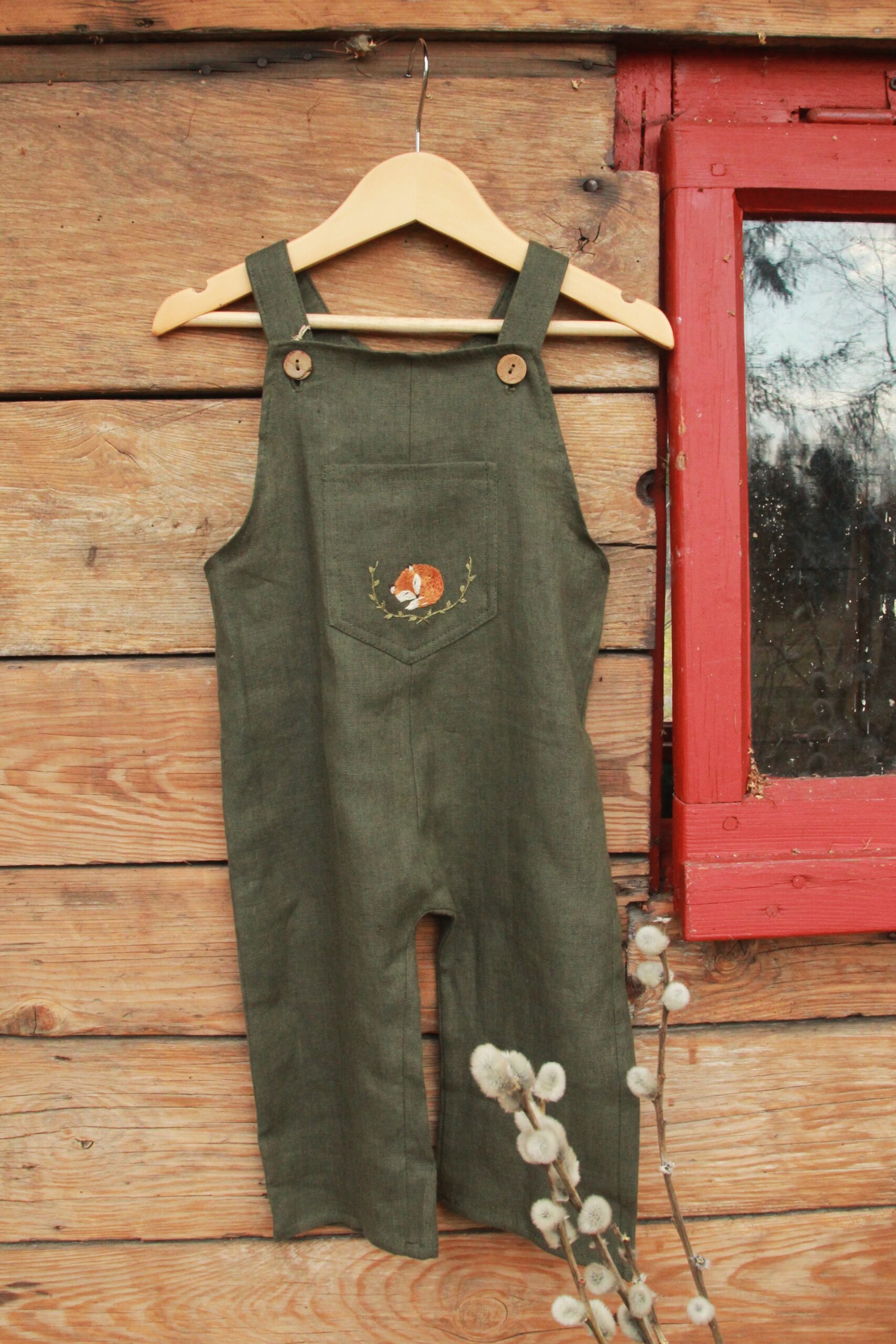 Ogrodniczki Józio długie- lisek- rozm. 86