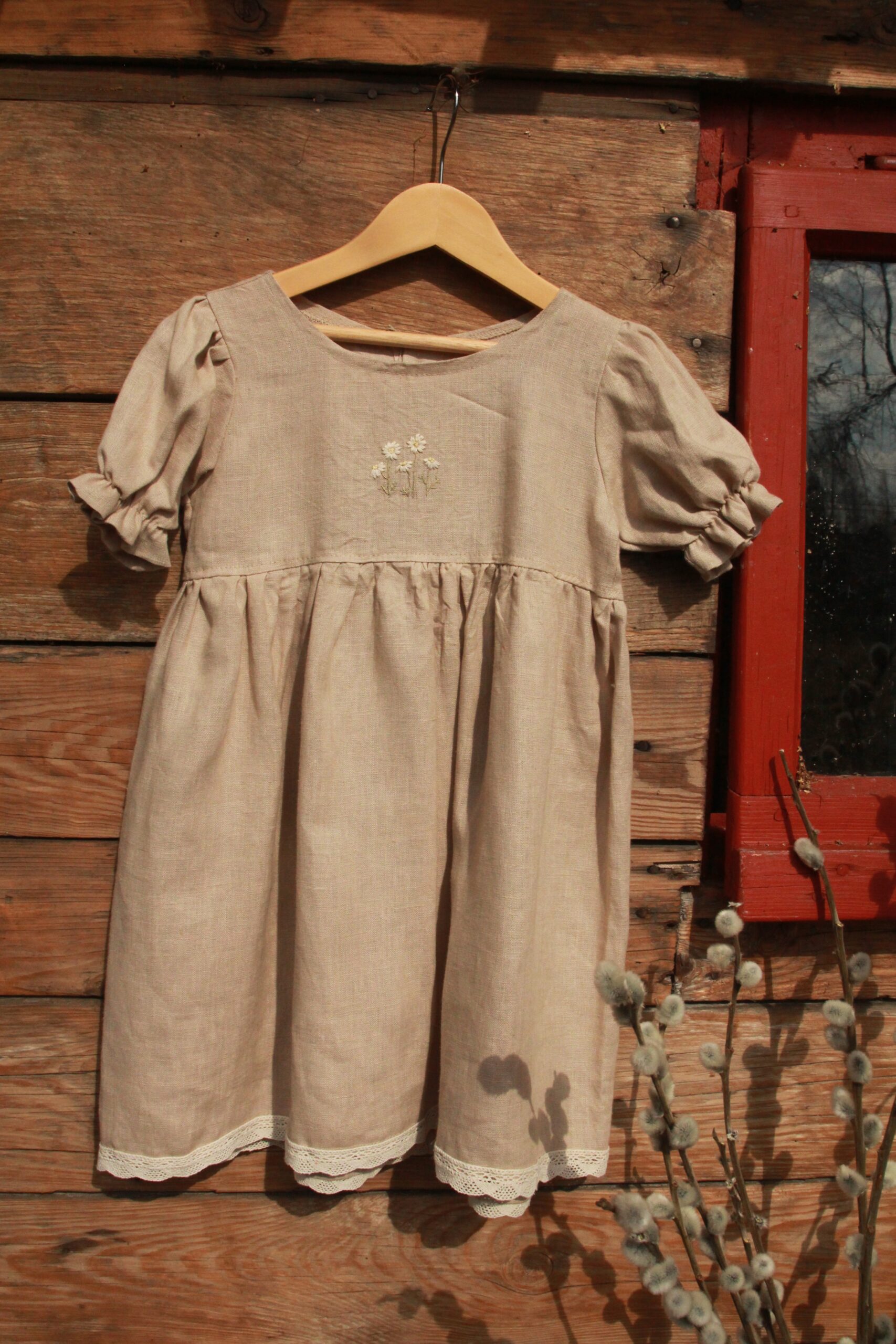 Sukienka Jagienka- rumianek- rozm.104